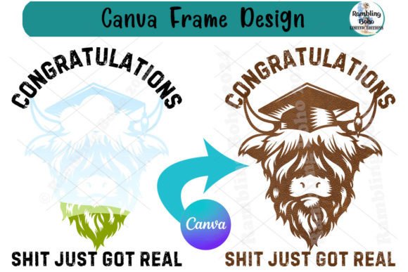 Celebrate in Style with the Congrats Got Real Canva Frame Template