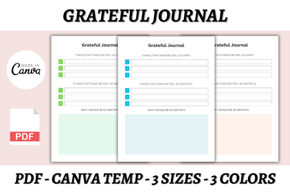 Effortless Gratitude: A Practical Guide to the Canva Journal Template