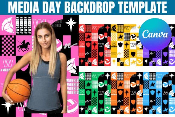 Elevate Your Team's Brand with Editable Media Day Canva Designs