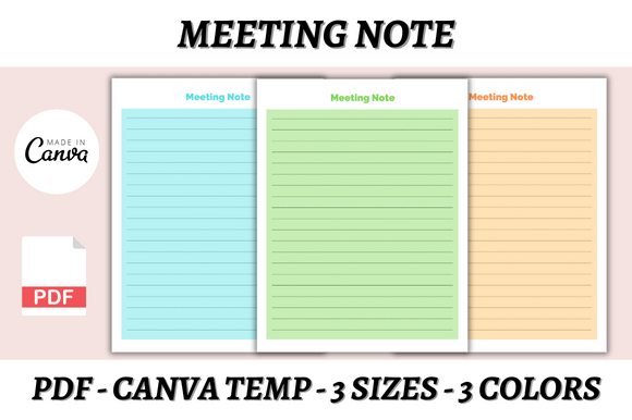 Master Your Minutes: A Guide to the Meeting Note Canva Template