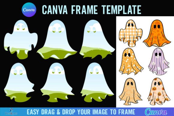 Spooky-Cute Design: Using the Halloween Ghost Canva Frame