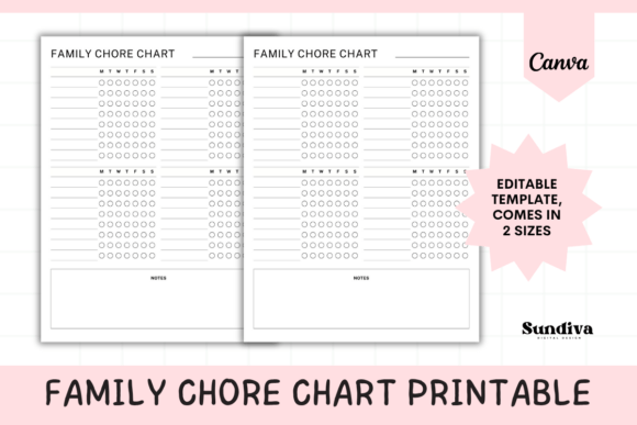 Streamline Your Home with This Editable Chore Chart