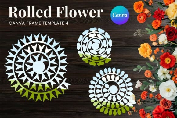 Stunning DIY Paper Flower Frames with Canva
