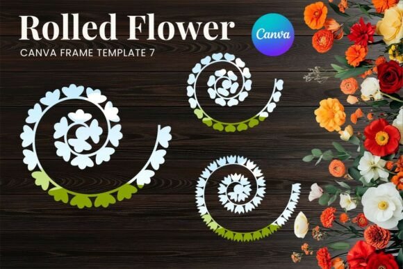 Stunning Visuals with Rolled Paper Flower Canva Frame_7