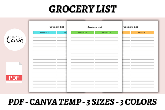 Transform Your Grocery Runs: The Canva Template for Modern Lists