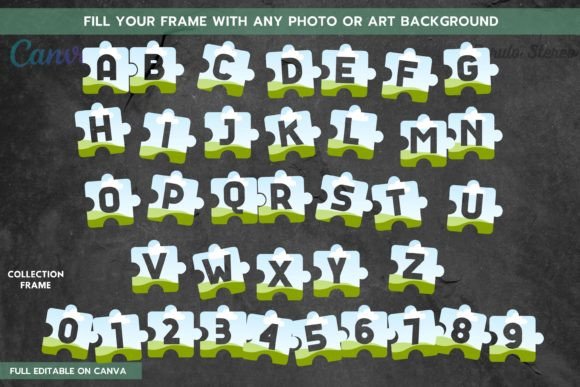 Unleash Your Creativity with Puzzle Square Letter Canva Frames