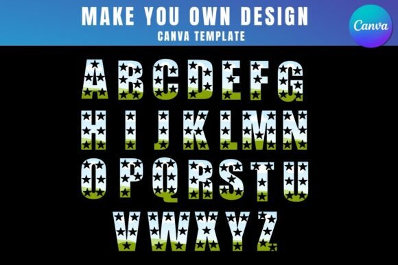 Unlock Creative Flexibility with USA Alphabet Letter Frame Canva