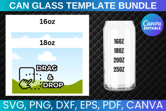 Unlocking Creative Potential with the Can Glass Template Bundle